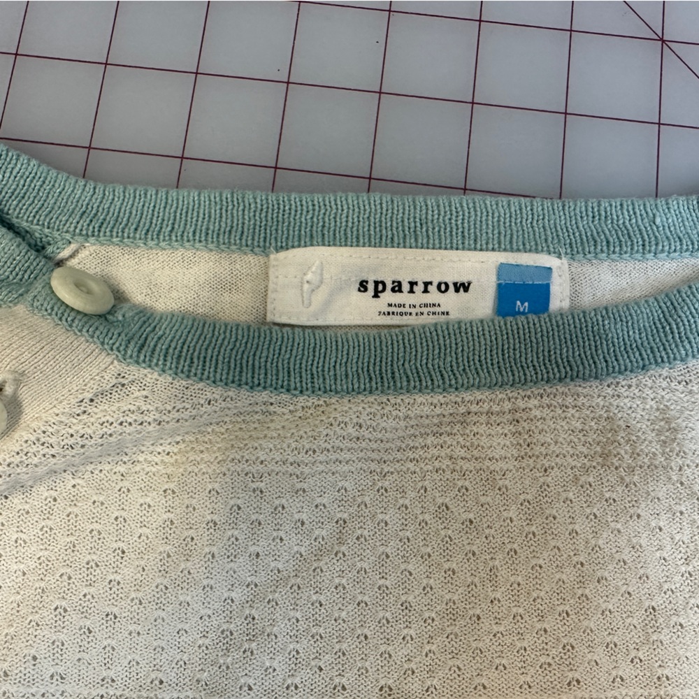 Cream and Aquarium Sweater - Picture 5 of 5